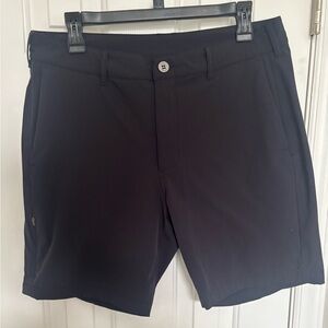 Cuts Clothing coz Black Flat Front Shorts